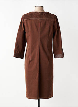 Rochie midi mâneci lungi mâneci lungi maro DIANE LAURY femeie
