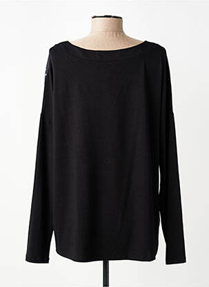 Top croială fluidă mâneci lungi negru CHRISTINE LAURE femeie
