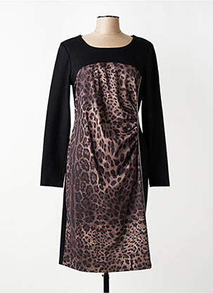 Rochie midi mâneci lungi mâneci lungi negru CONCEPT K femeie