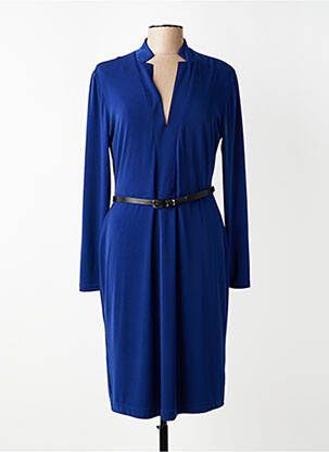 Rochie midi mâneci lungi mâneci lungi albastru CONCEPT K femeie
