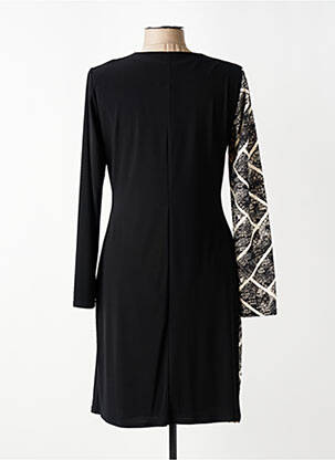 Rochie midi mâneci lungi mâneci lungi negru GEVANA femeie