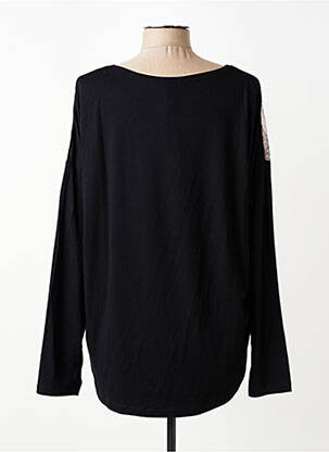 Tricou mâneci lungi mâneci lungi negru DIANE LAURY femeie