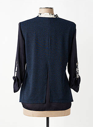 Tricou mâneci 3/4 mâneci 3/4 albastru MERI & ESCA femeie
