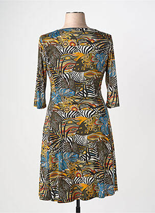 Rochie midi mâneci 3/4 mâneci 3/4 negru A PARIS femeie