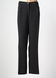Pantalon drept țesătură crep mărime normală negru CHRISTINE LAURE femeie