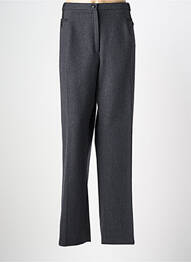 Pantalon drept elasticitate mărime normală gri CHRISTINE LAURE femeie