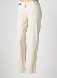 Pantalon drept elasticitate mărime normală bej EL INTERNATIONALE femeie