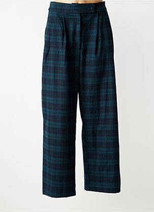 Pantalon larg închidere cu fermoar sub clapetă cu nasturi mărime normală verde MOLLY BRACKEN femeie
