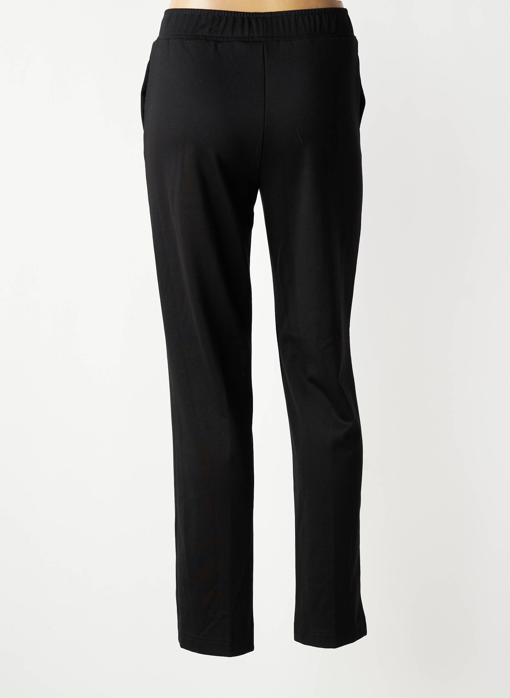 Pantalon drept elasticitate mărime normală negru CREAM femeie
