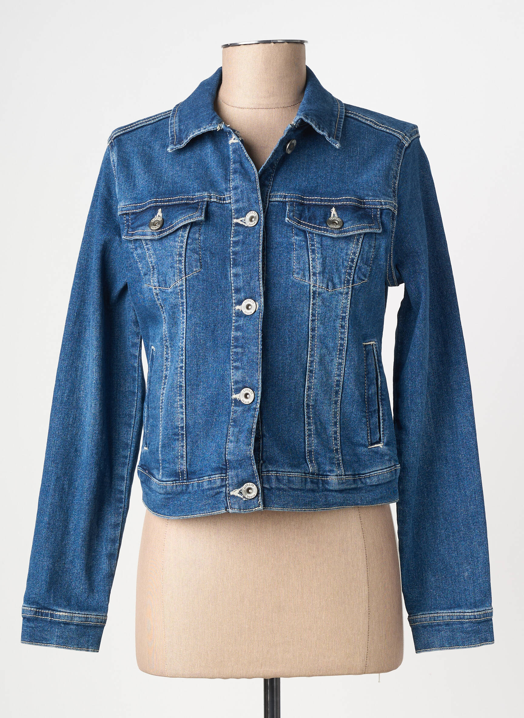 Jachete casual buzunare albastru deschis CREAM femeie