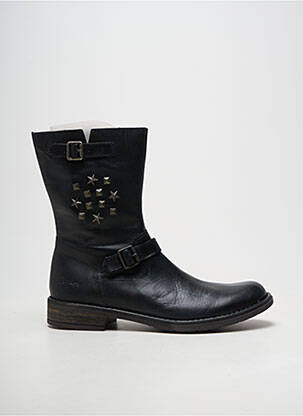 Botine/ghete material neted toc de 4 la 6 cm negru RAMDAM femeie