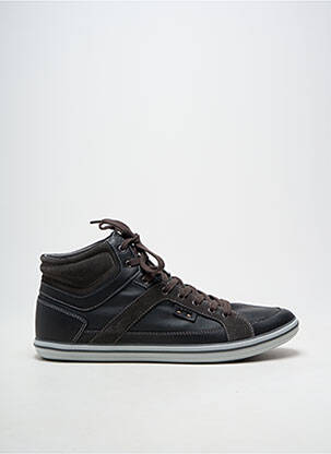 Adidași material neted vârf rotund gri GEOX bărbat