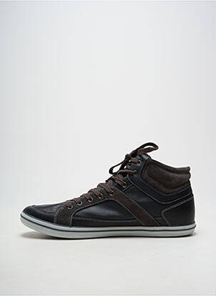 Adidași material neted vârf rotund gri GEOX bărbat