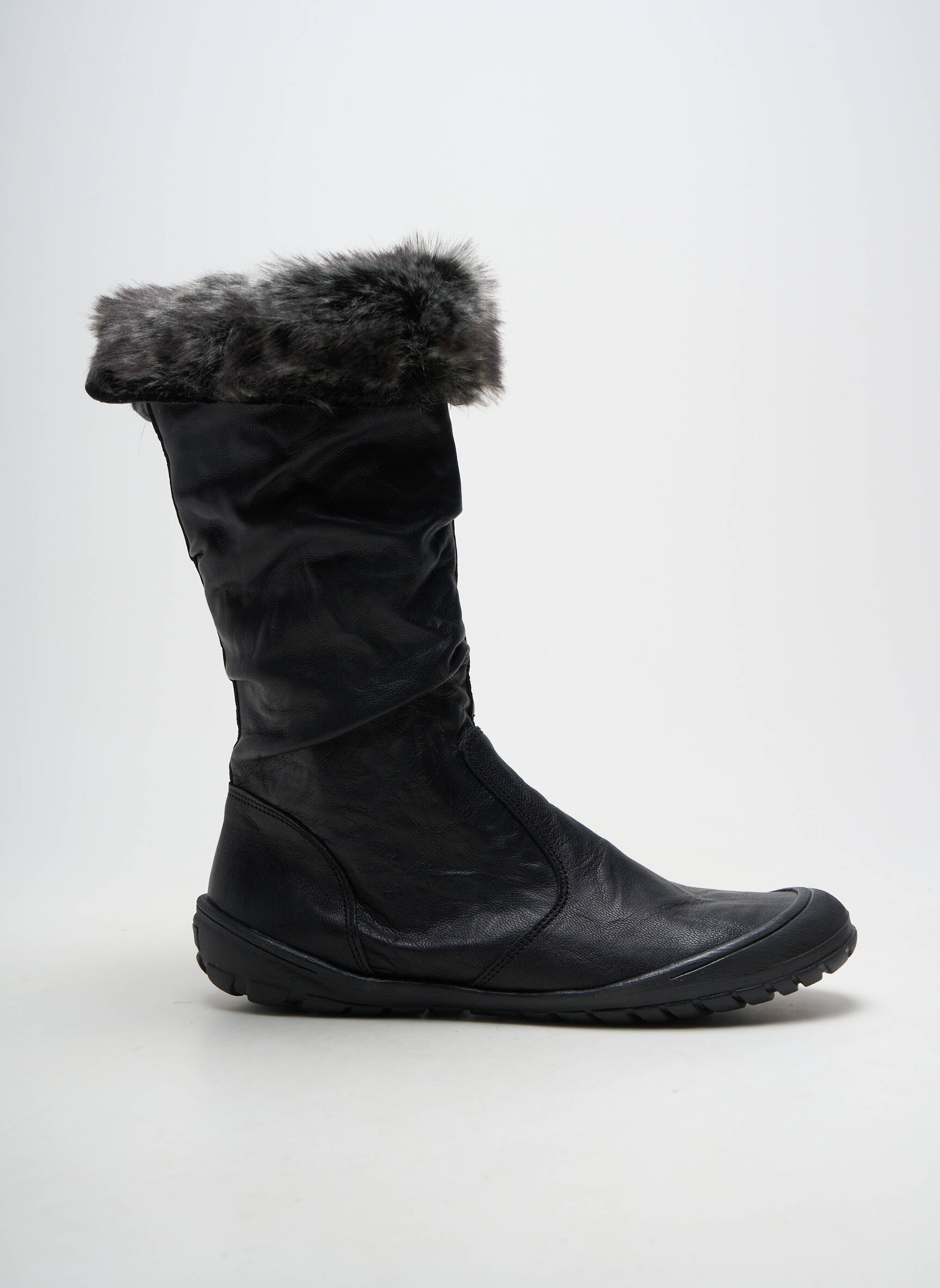 Cizme material neted toc plat până la 3 cm negru BELLAMY femeie