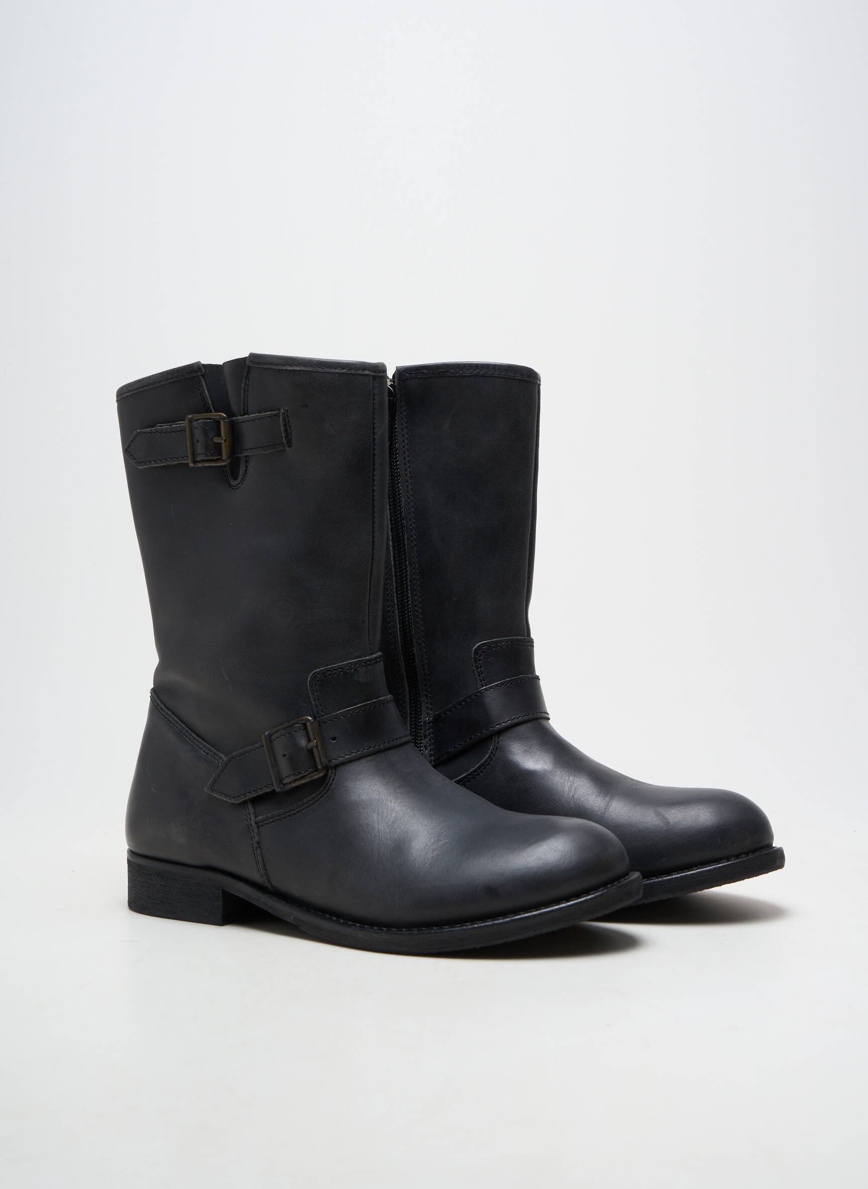 Botine/ghete material neted toc plat până la 3 cm negru BELLAMY femeie
