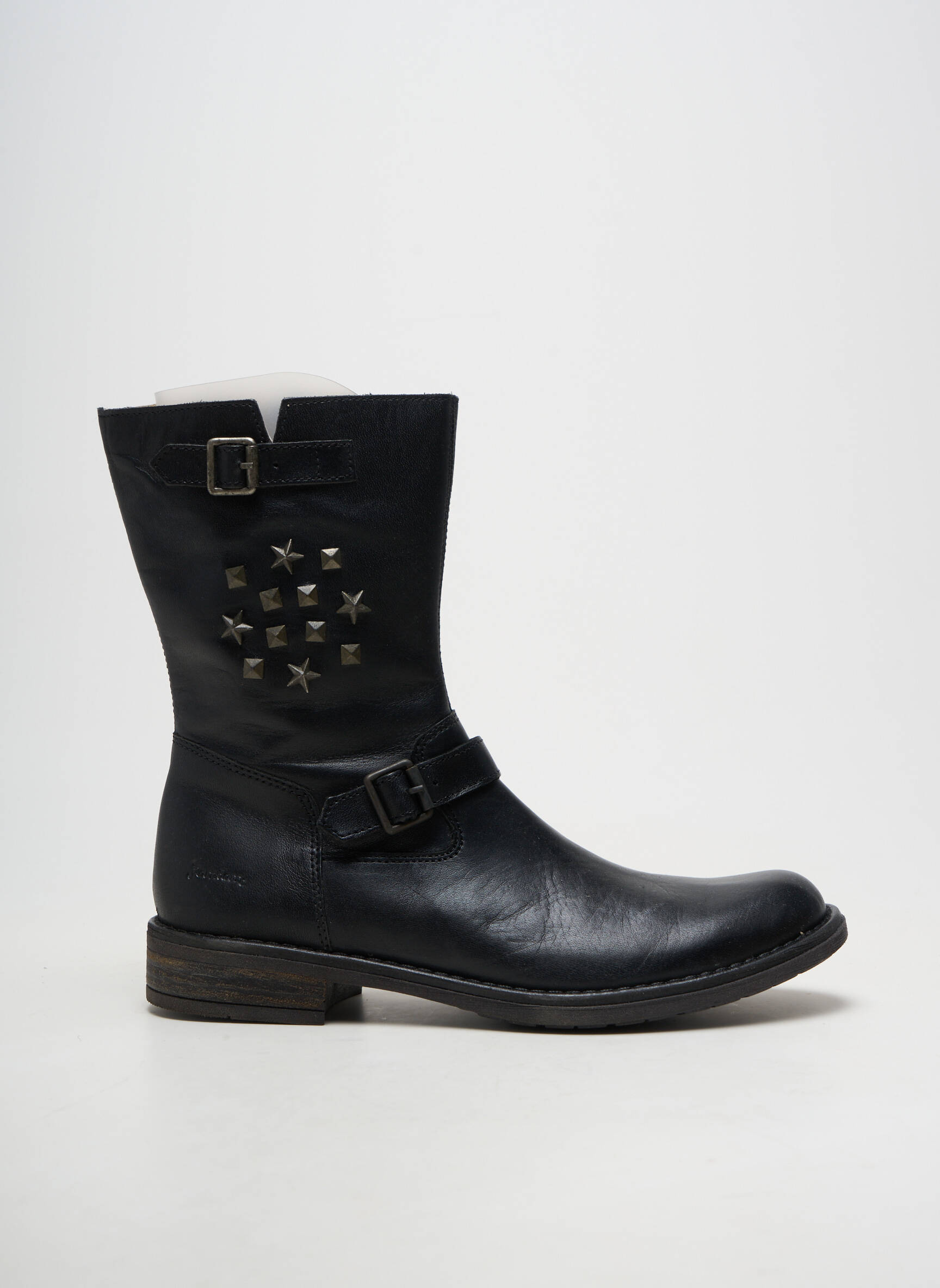 Botine/ghete material neted toc de 4 la 6 cm negru RAMDAM femeie