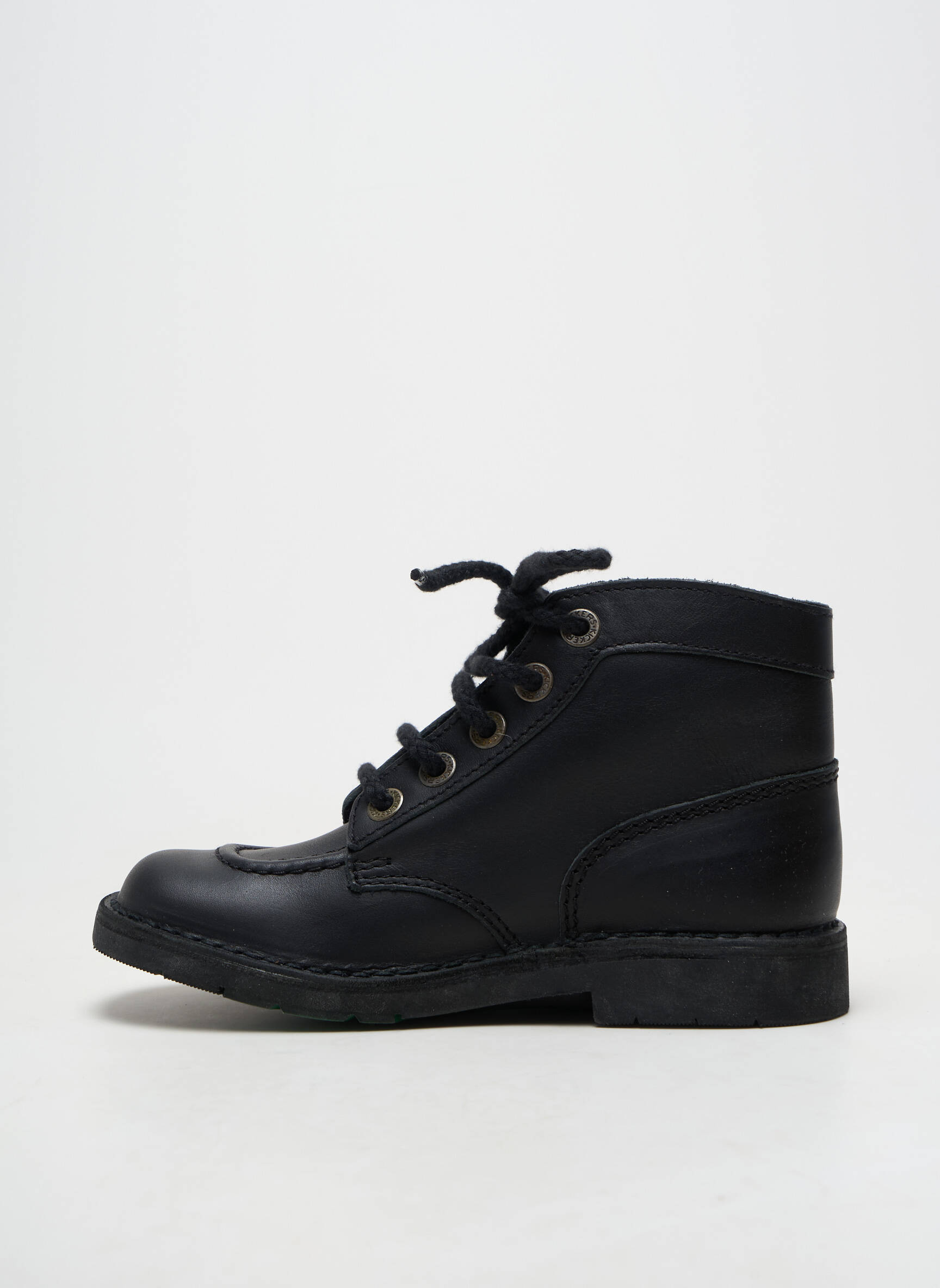 Botine/ghete toc mic toc plat până la 3 cm negru KICKERS femeie
