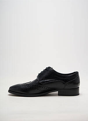 Derby-uri material neted toc plat până la 3 cm negru SIOUX femeie