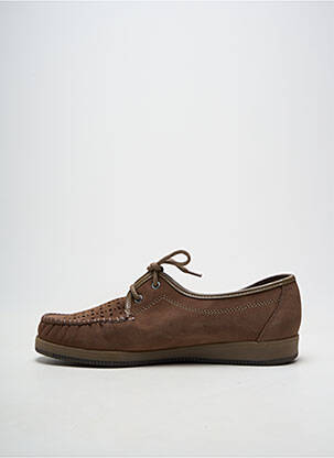Pantofi de barcă vârf rotund vârf rotund maro LUXAT bărbat