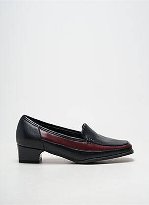 Mocasini material neted toc plat până la 3 cm negru MARCO femeie