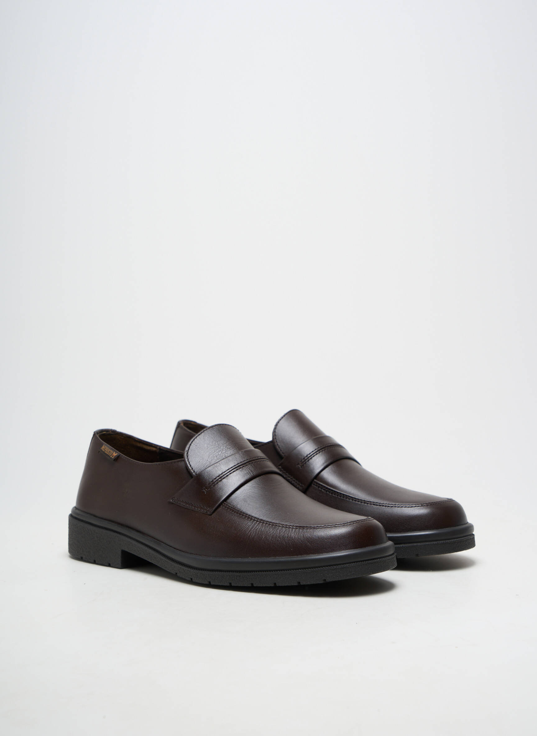 Mocasini material neted toc plat până la 3 cm maro MEPHISTO femeie