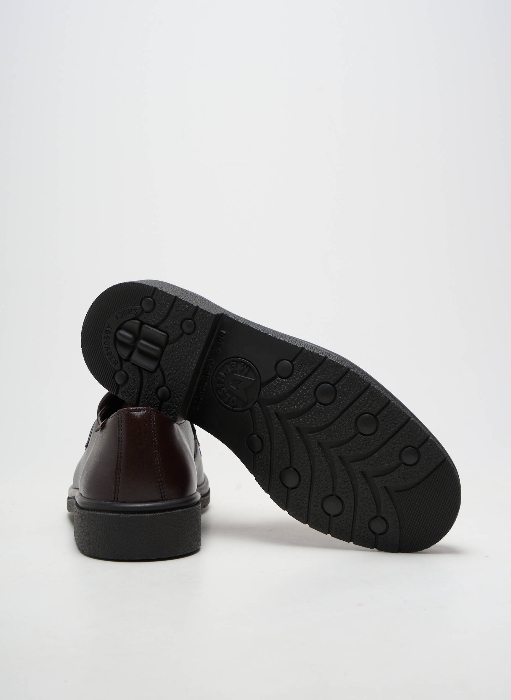 Mocasini material neted toc plat până la 3 cm maro MEPHISTO femeie