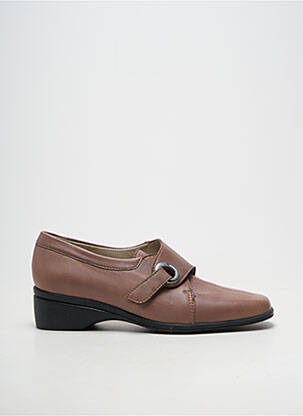 Mocasini material neted toc de 4 la 6 cm maro MARCO femeie