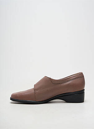 Mocasini material neted toc de 4 la 6 cm maro MARCO femeie