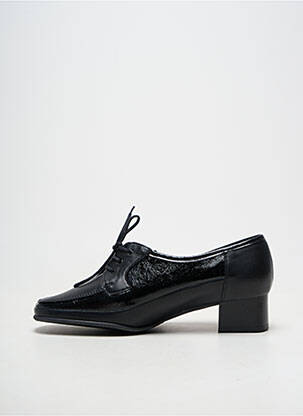 Derby-uri material neted toc de 4 la 6 cm negru MARCO femeie