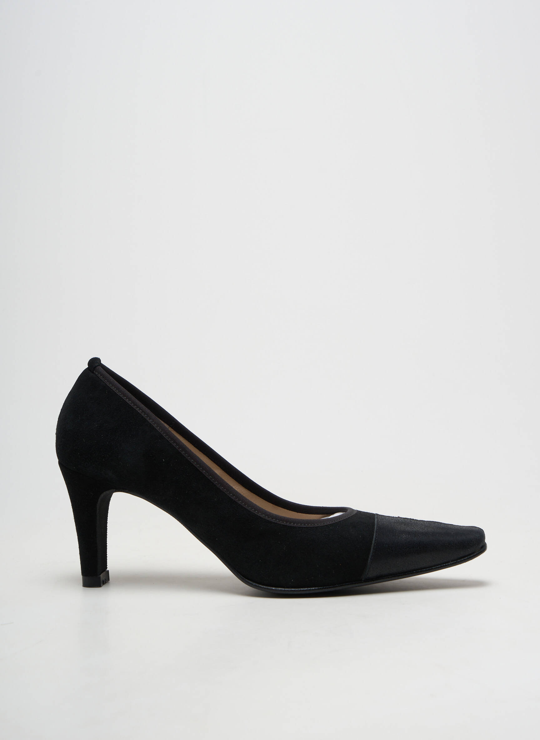 Pantofi cu toc vârf ascuțit toc de 7 la 9 cm negru BRENDA ZARO femeie