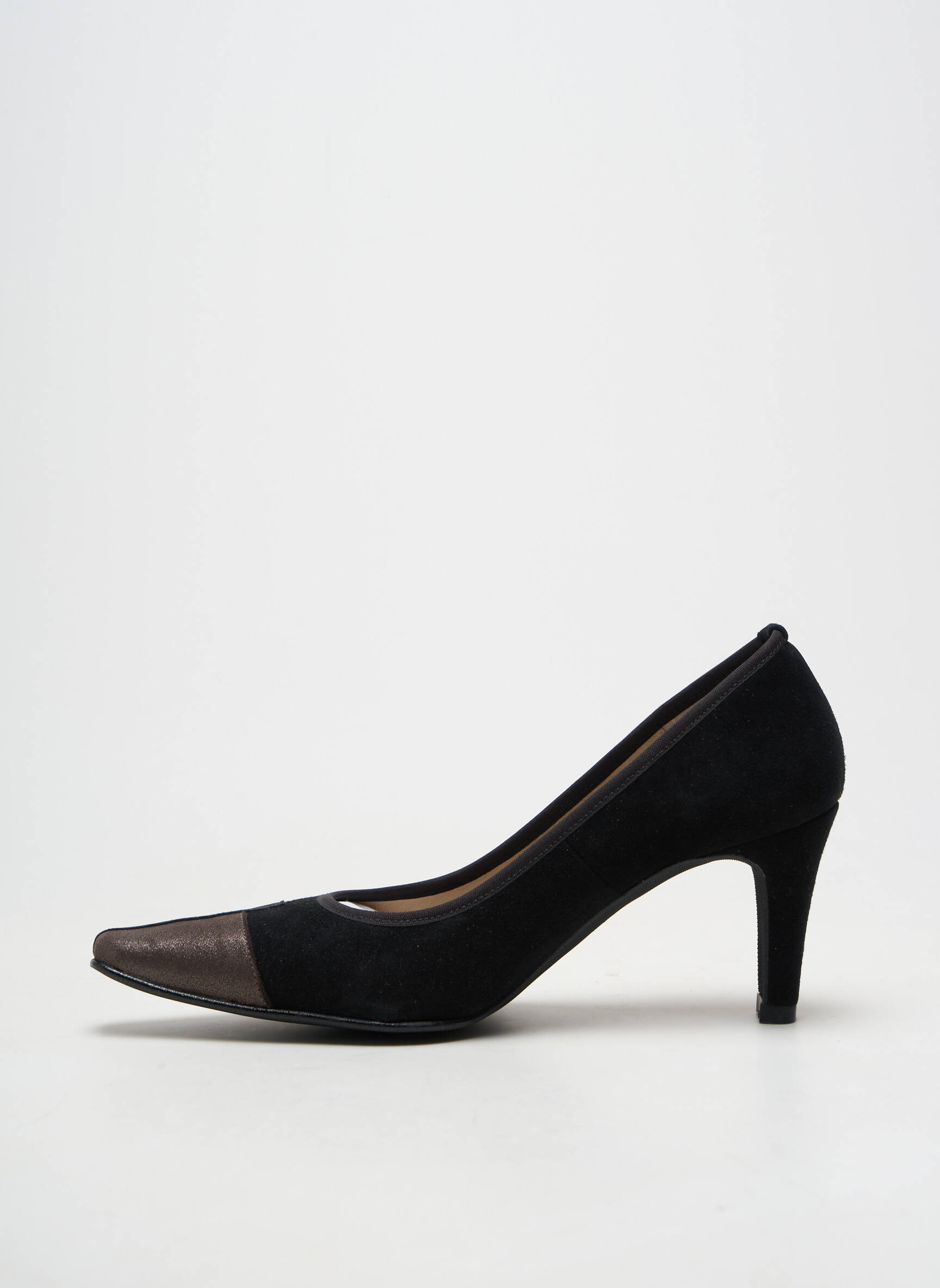 Pantofi cu toc vârf ascuțit toc de 7 la 9 cm negru BRENDA ZARO femeie