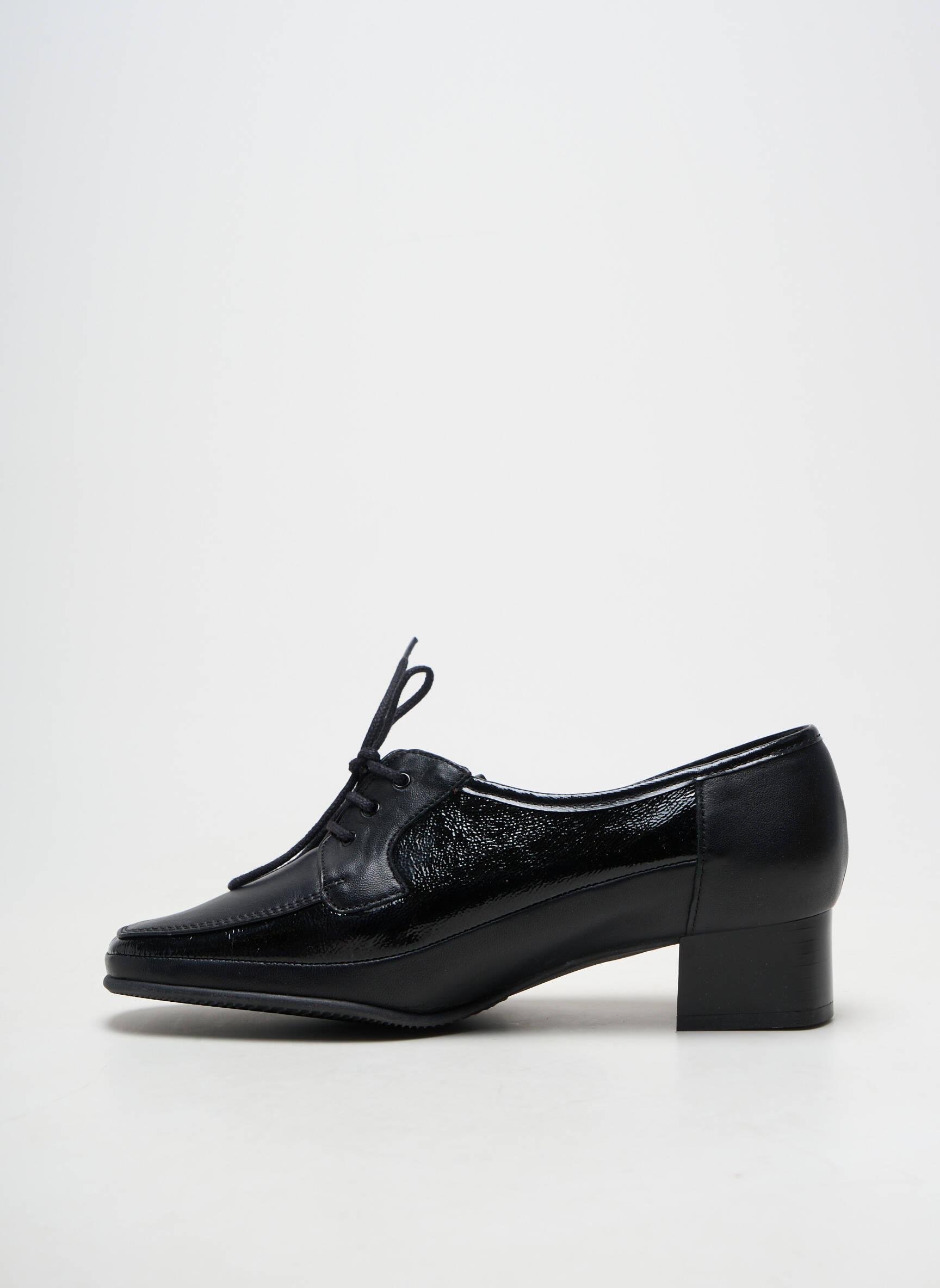 Derby-uri material neted toc de 4 la 6 cm negru MARCO femeie