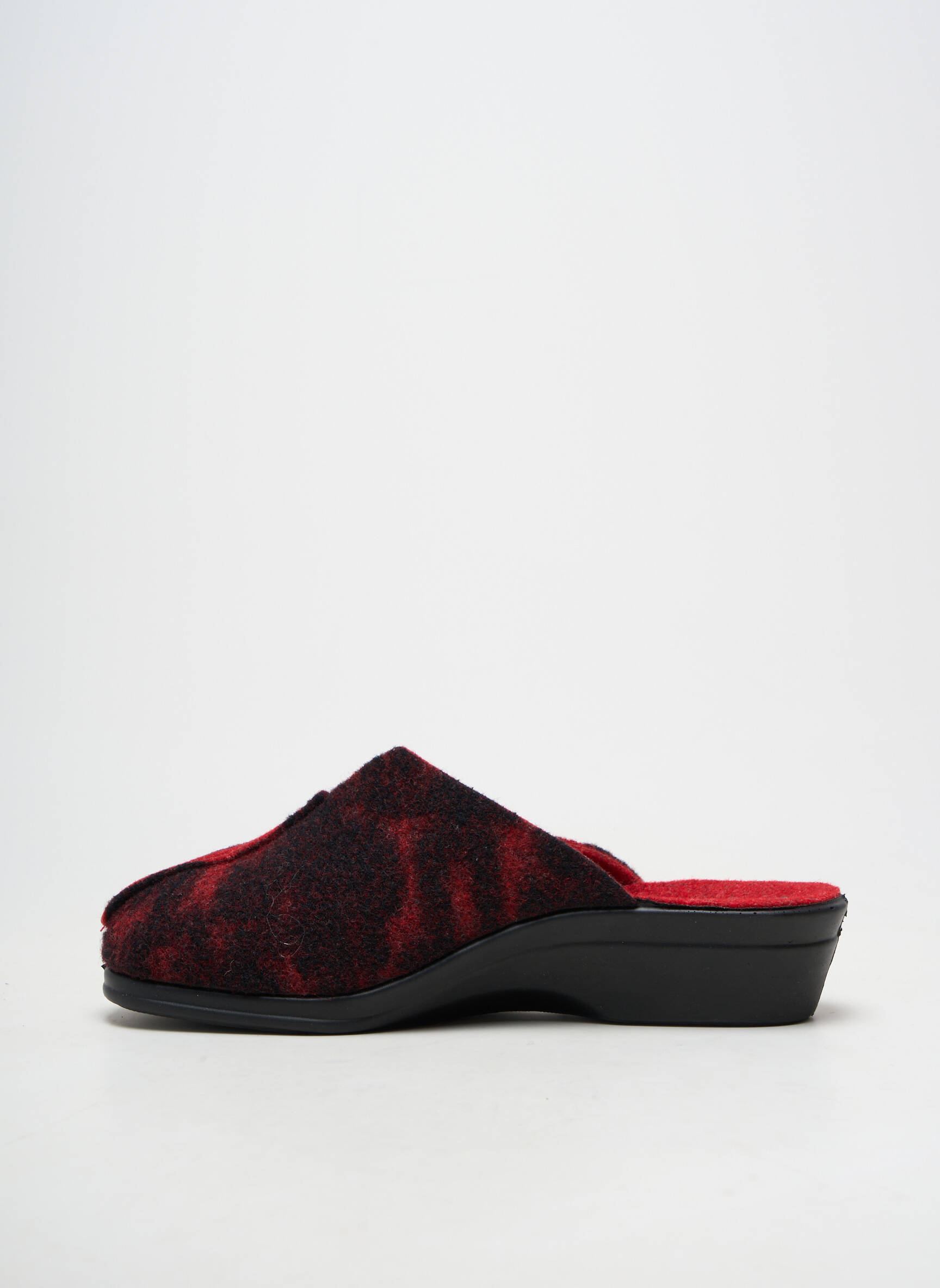 Papuci/pantofi de casă arcadă plantară toc de 4 la 6 cm roșu ROMIKA femeie