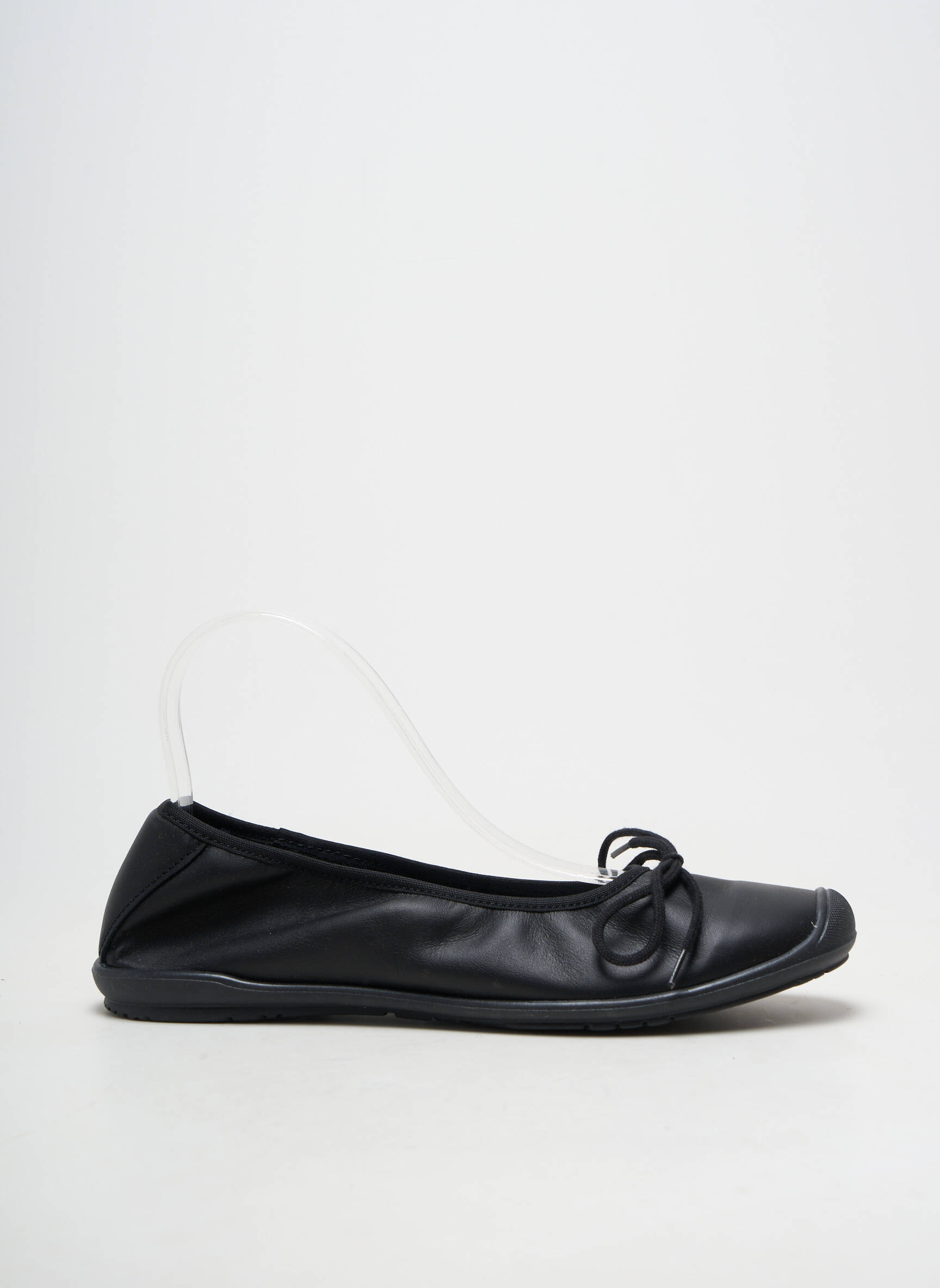 Balerine material neted toc plat până la 3 cm negru BELLAMY femeie