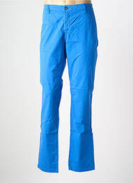 Pantalon chino țesătură poplin mărime normală albastru EUROPANN bărbat