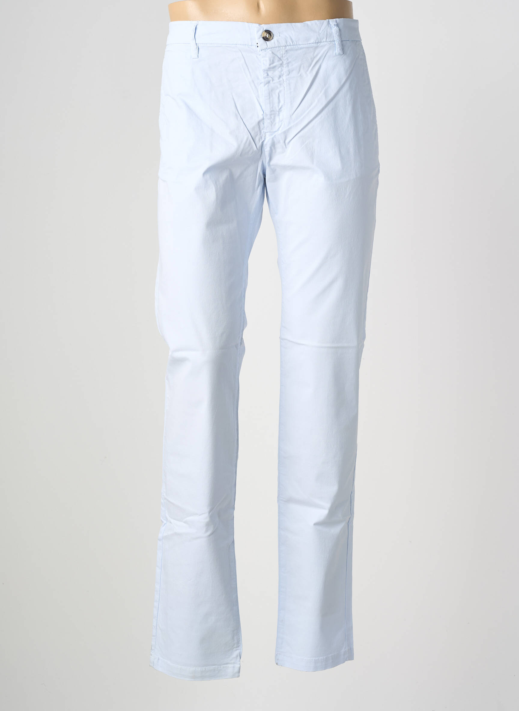 Pantalon chino elasticitate mărime normală albastru deschis EUROPANN bărbat