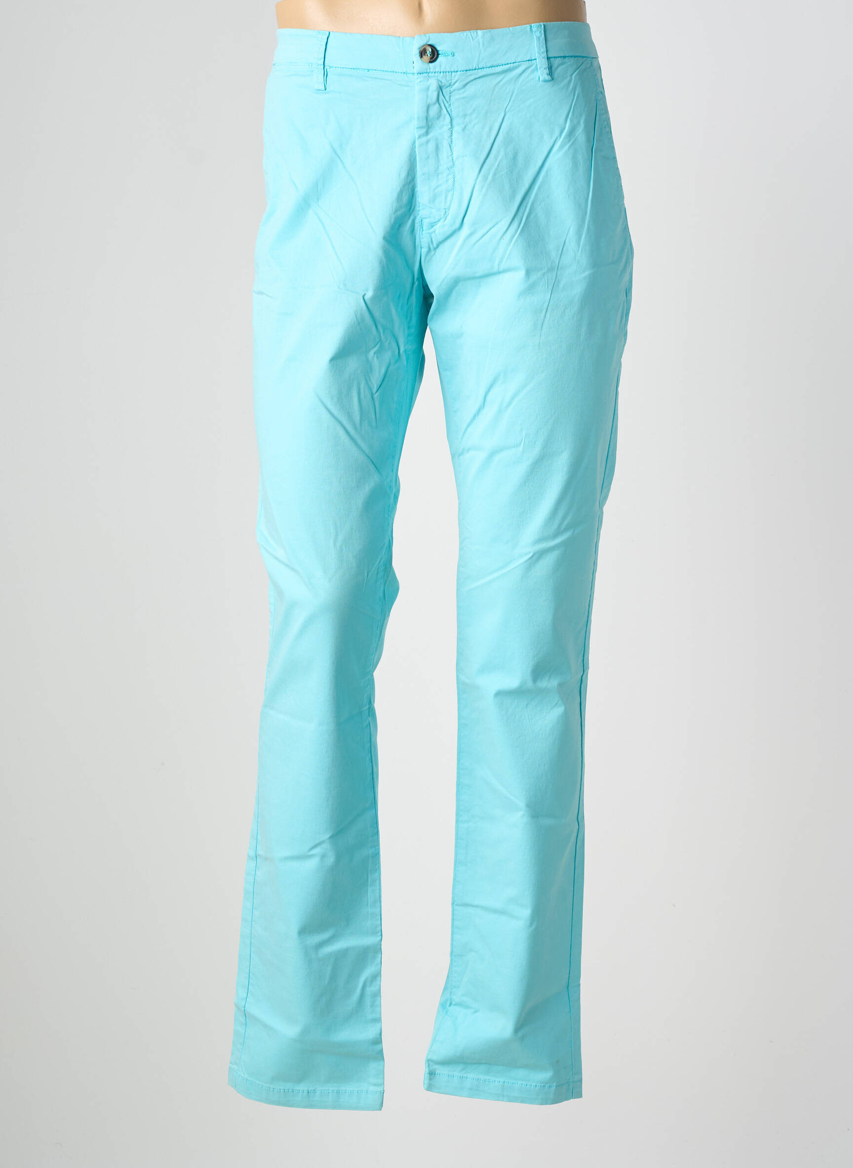 Pantalon chino elasticitate mărime normală albastru EUROPANN bărbat