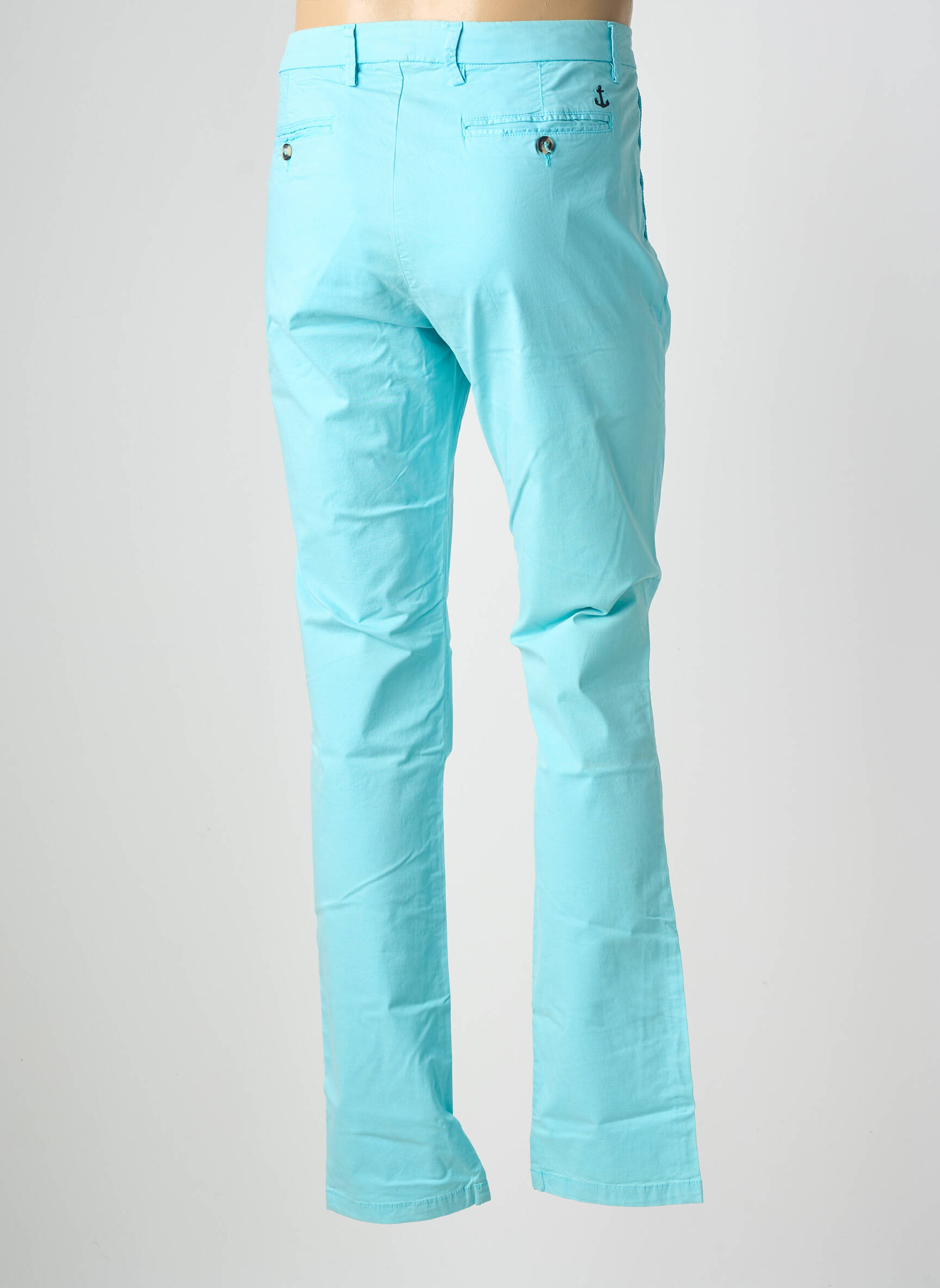 Pantalon chino elasticitate mărime normală albastru EUROPANN bărbat