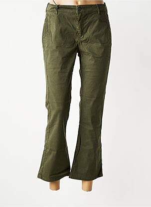 Pantalon 7/8 elasticitate mărime normală verde HAPPY femeie