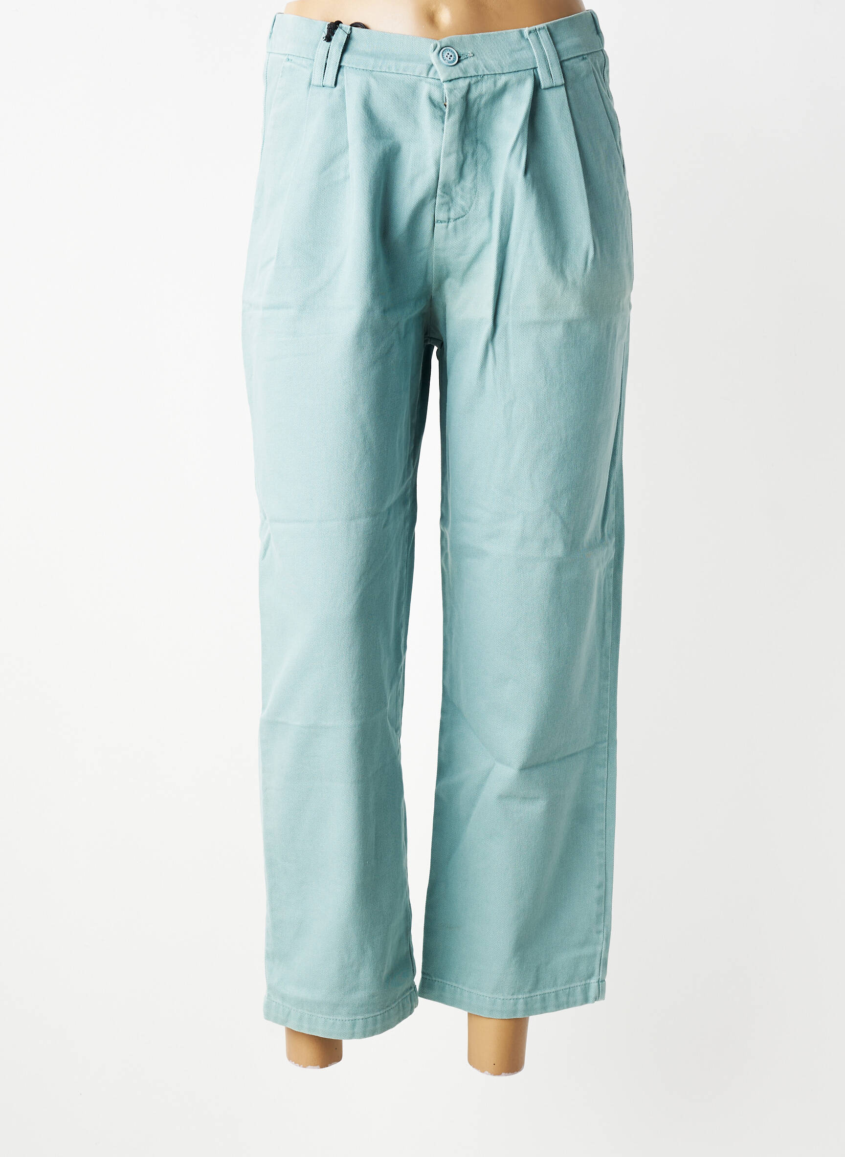 Pantalon 7/8 elasticitate mărime normală verde HAPPY femeie