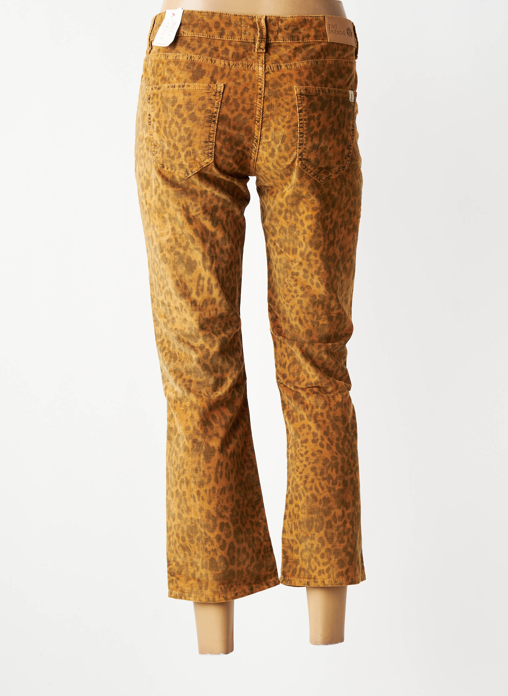 Pantalon 7/8 elasticitate mărime normală maro RED LEGEND femeie