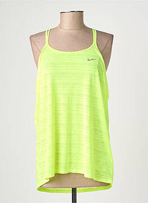 Top țesătură jersey bretele subțiri galben NIKE femeie