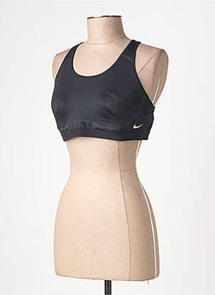 Sutien efect material satinat sutiene negru NIKE femeie