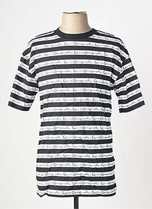 Tricou croială cambrată mâneci scurte negru KARL KANI bărbat