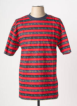 Tricou croială cambrată mâneci scurte roșu KARL KANI bărbat