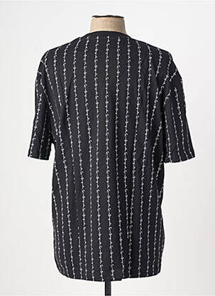 Tricou broderie mâneci scurte negru KARL KANI bărbat