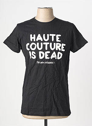 Tricou croială cambrată mâneci scurte negru THE NEW DESIGNERS ! bărbat