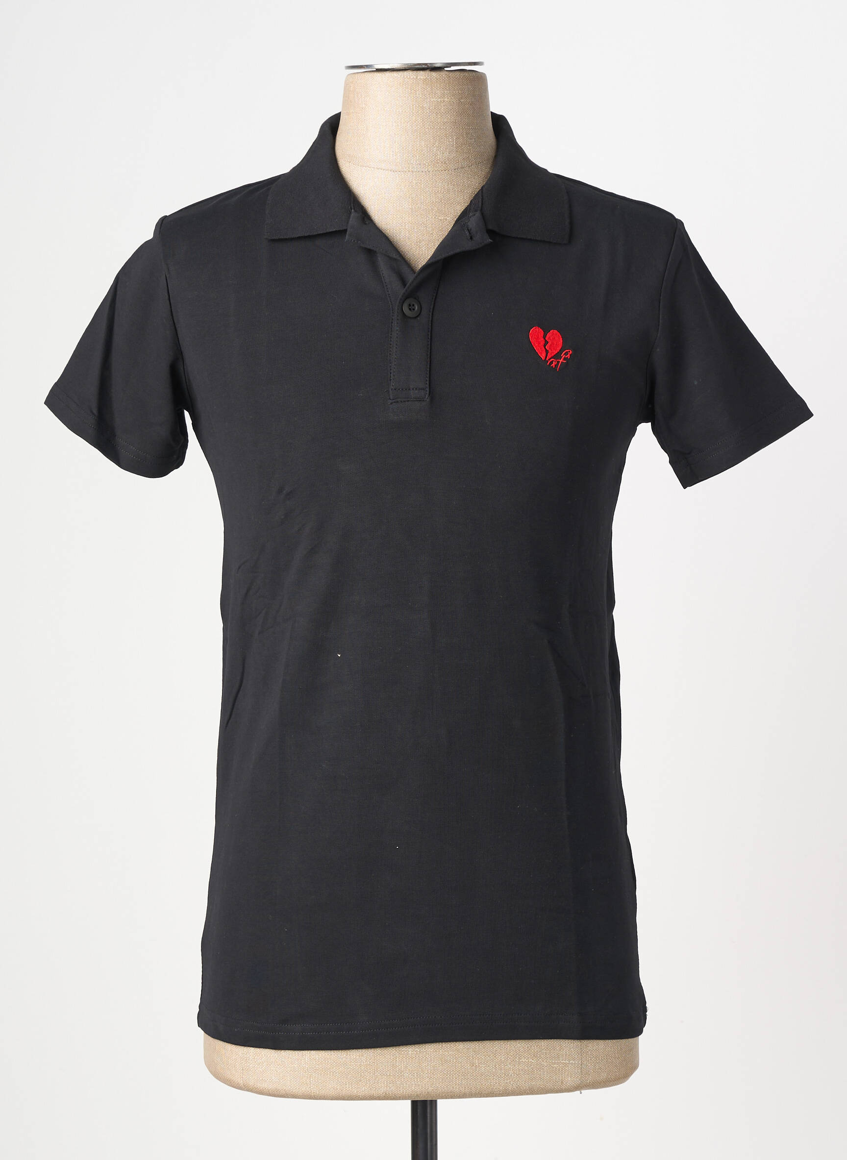 Polo țesătură jersey mâneci scurte negru PROJECT X bărbat