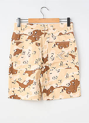 Bermudă țesătură poplin mărime normală bej KARL KANI bărbat