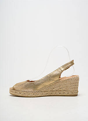Espadrile închidere cu buclă(e) toc de 7 la 9 cm auriu KANNA femeie